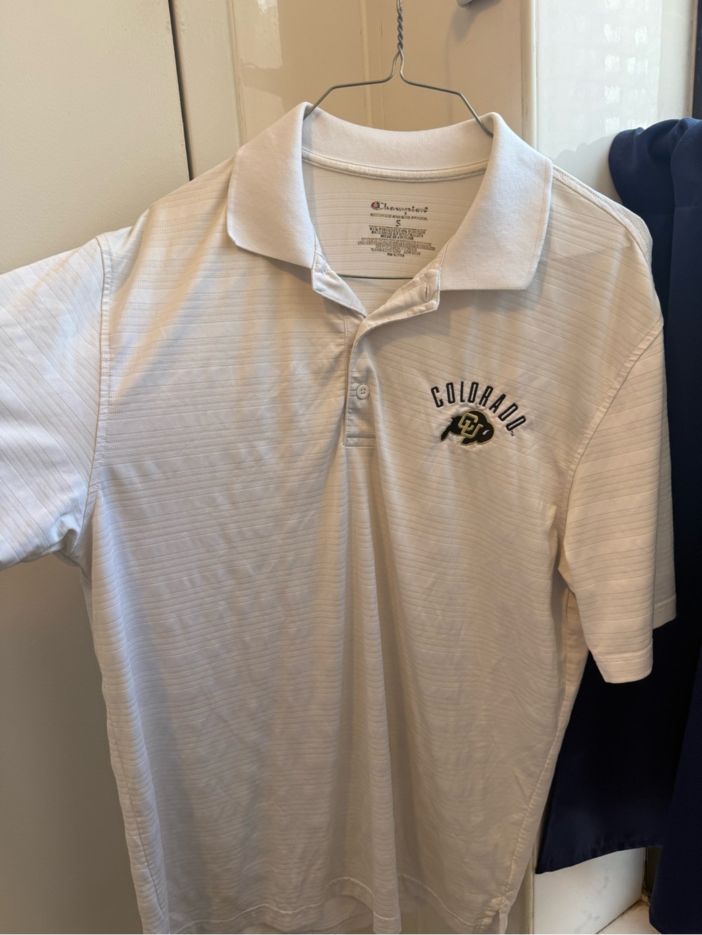 Champion White Colorado Embroidered Polo